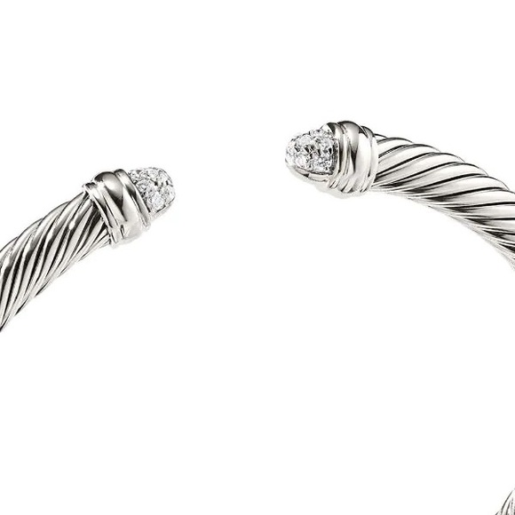 David Yurman Cable Diamond Cuff - Picture 2 of 3